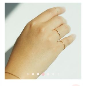 LITTLE LIFT DIAMOND STACKING RING [Catbird]